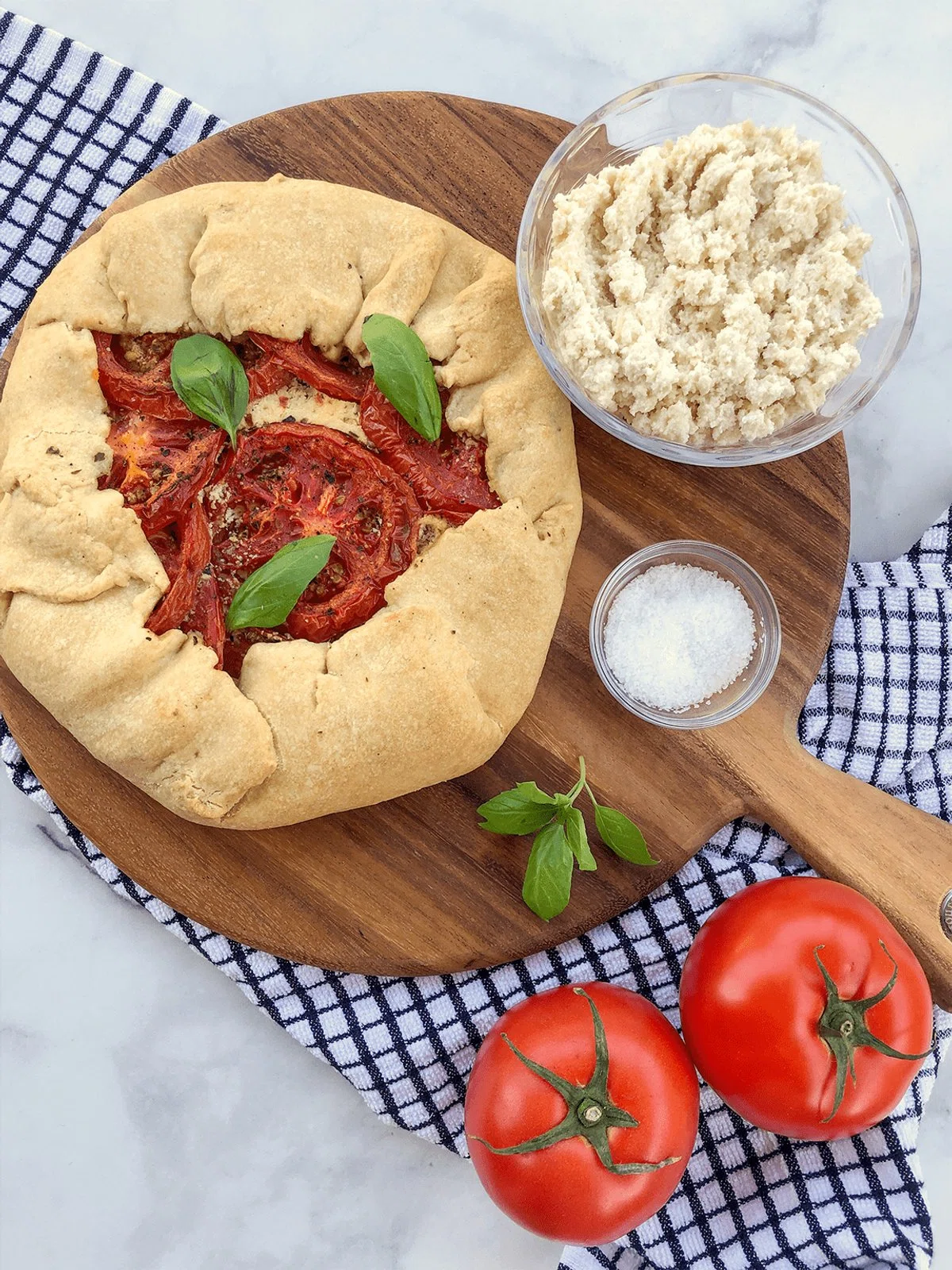 Tomato Galette with Almond Ricotta