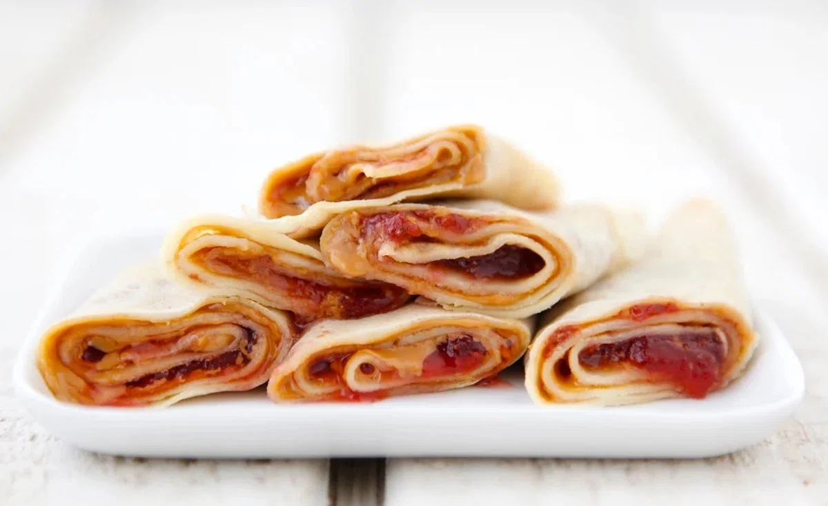 Peanut Butter and Jelly Crepes