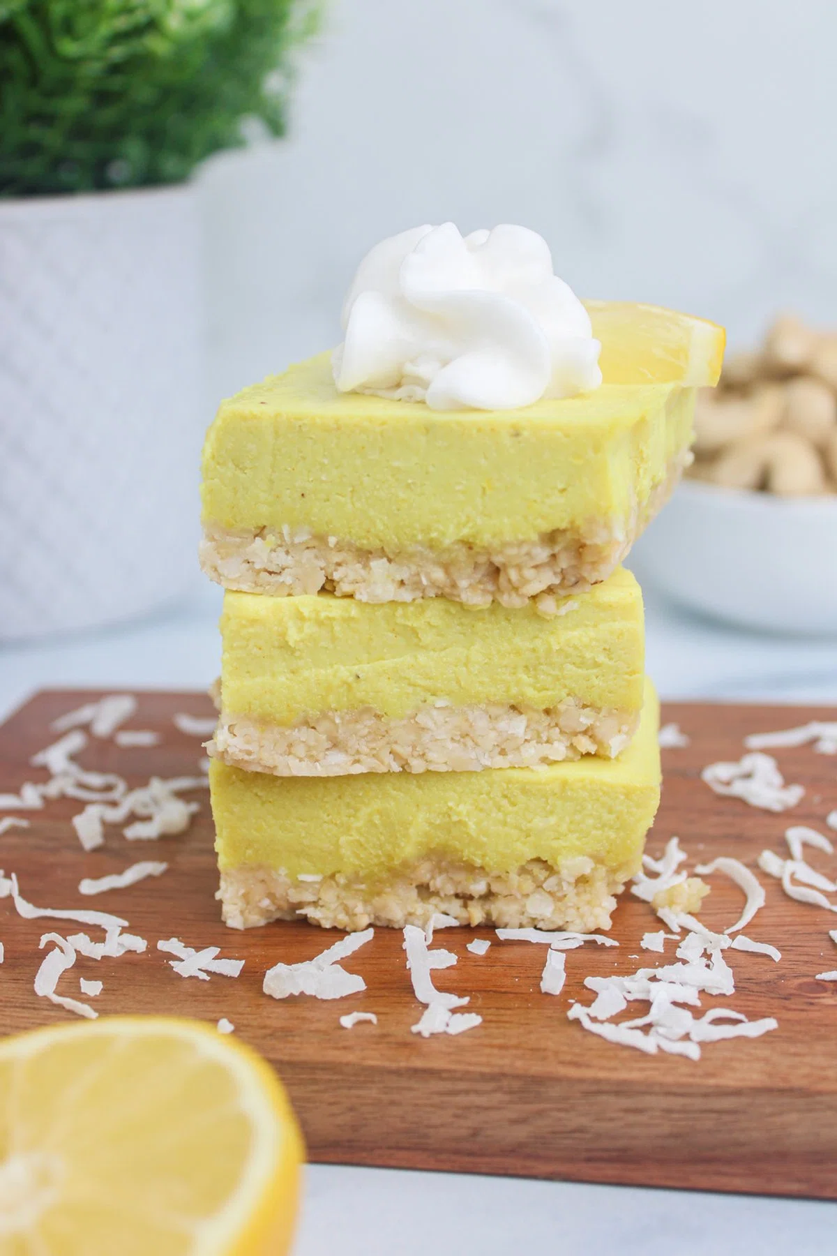 Vegan Lemon Cheesecake Bars