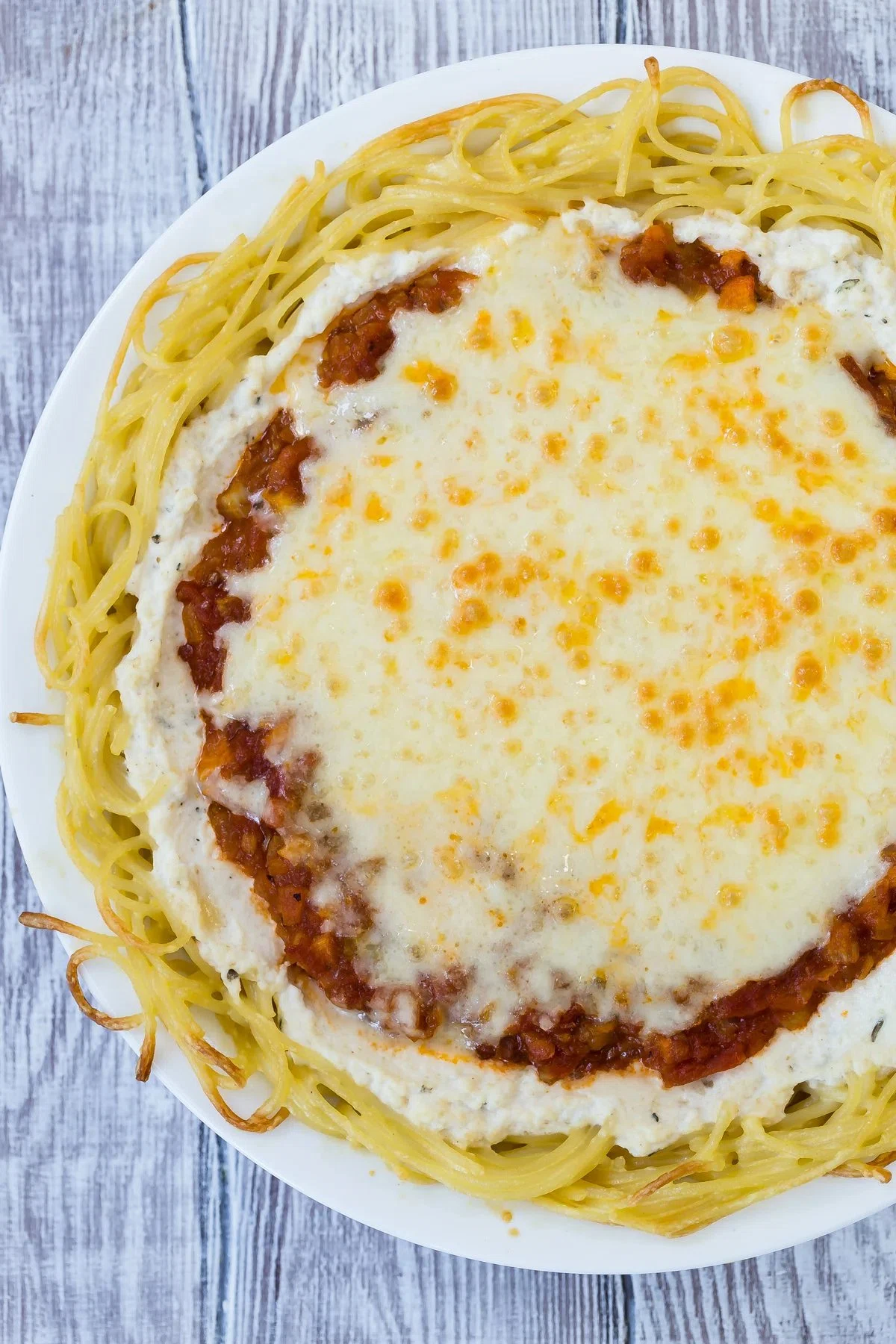 Vegetarian Spaghetti Pie
