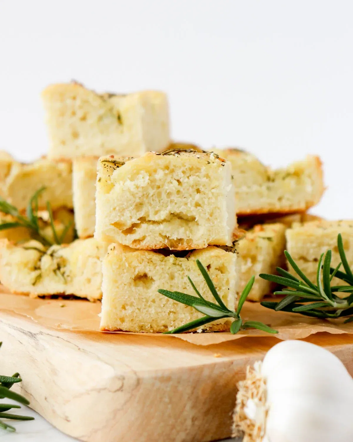 Quick Garlic Rosemary Focaccia Bread