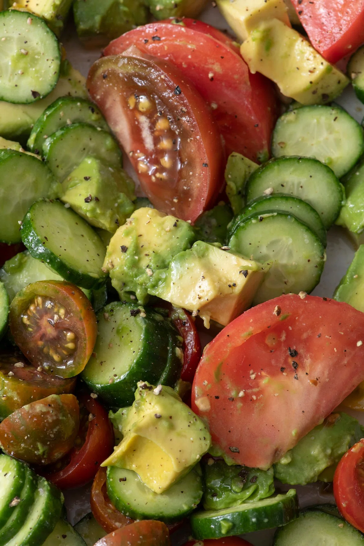 Avocado Cucumber Tomato Salad