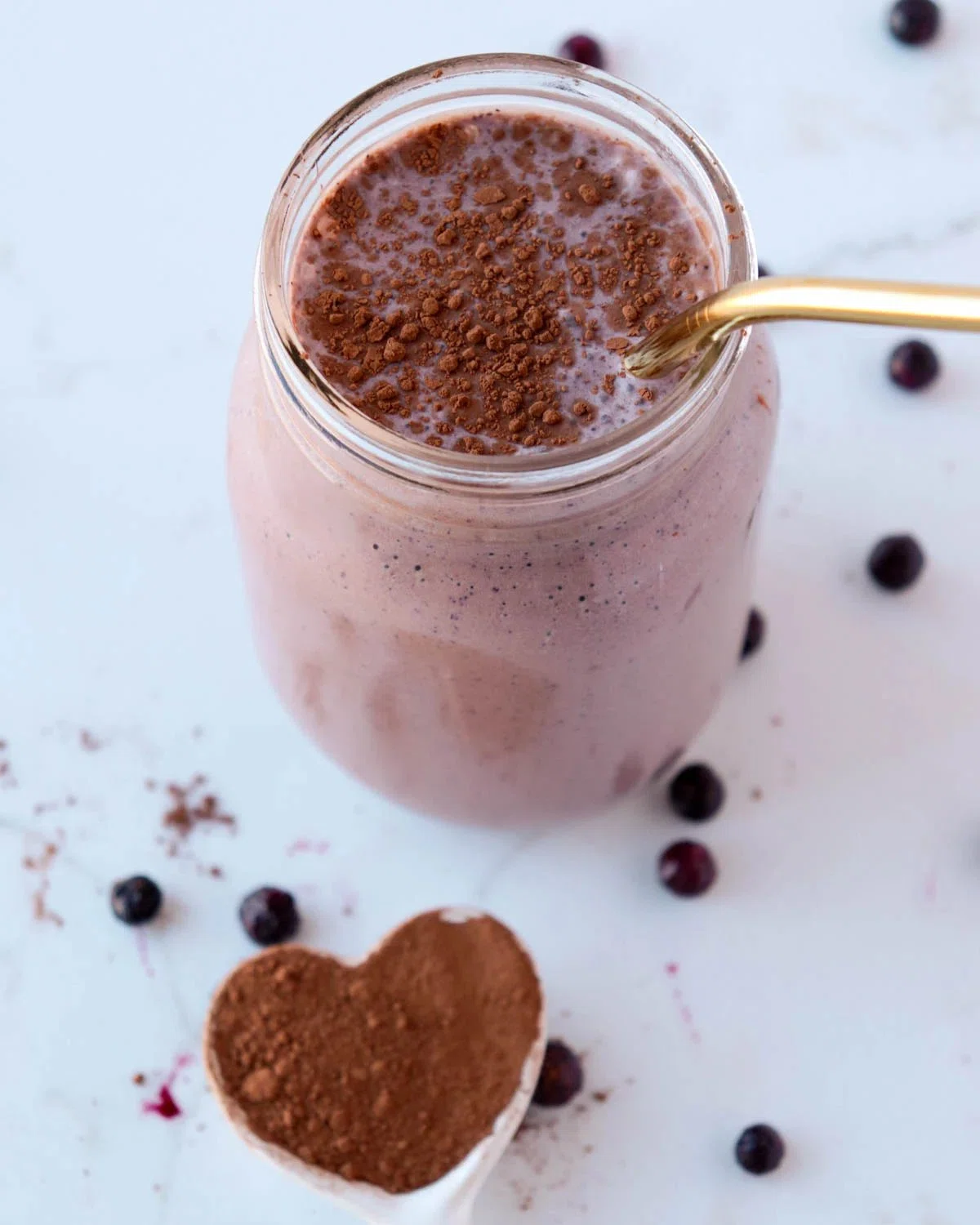 Cocoa Blueberry Smoothie
