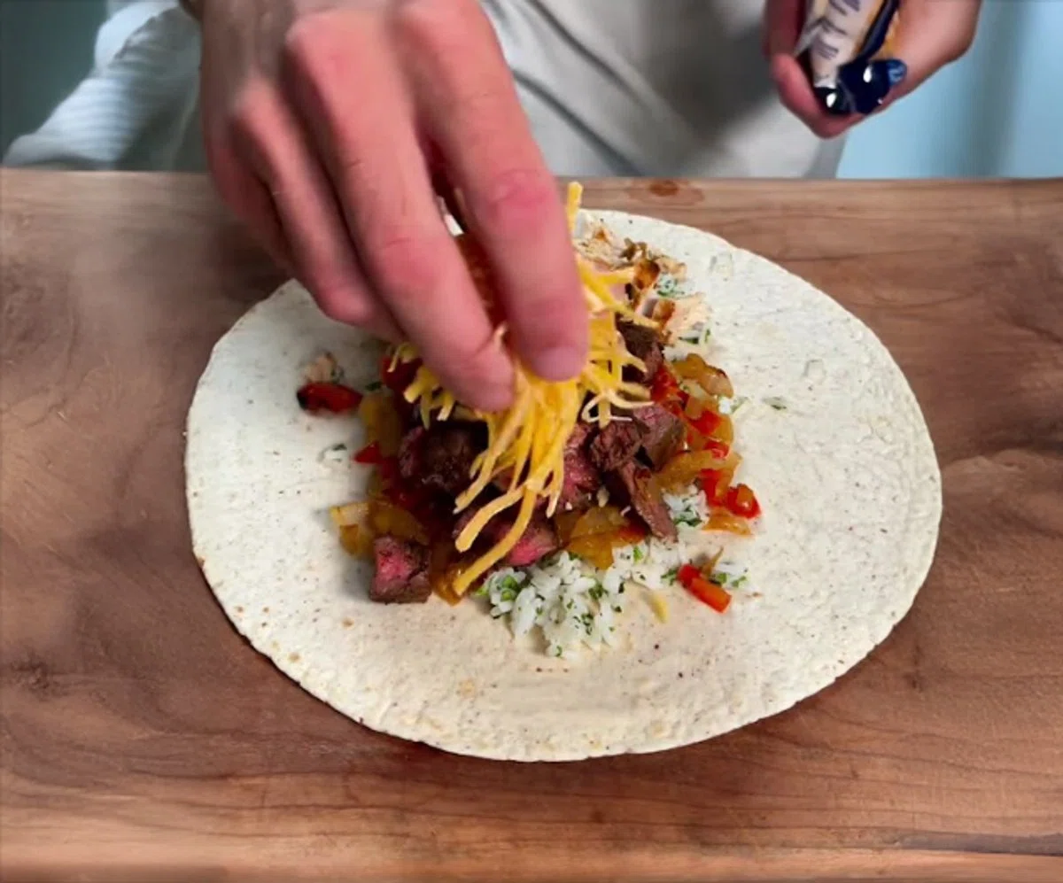 XL Half Chicken Half Steak Chipotle Burrito Meal Prep