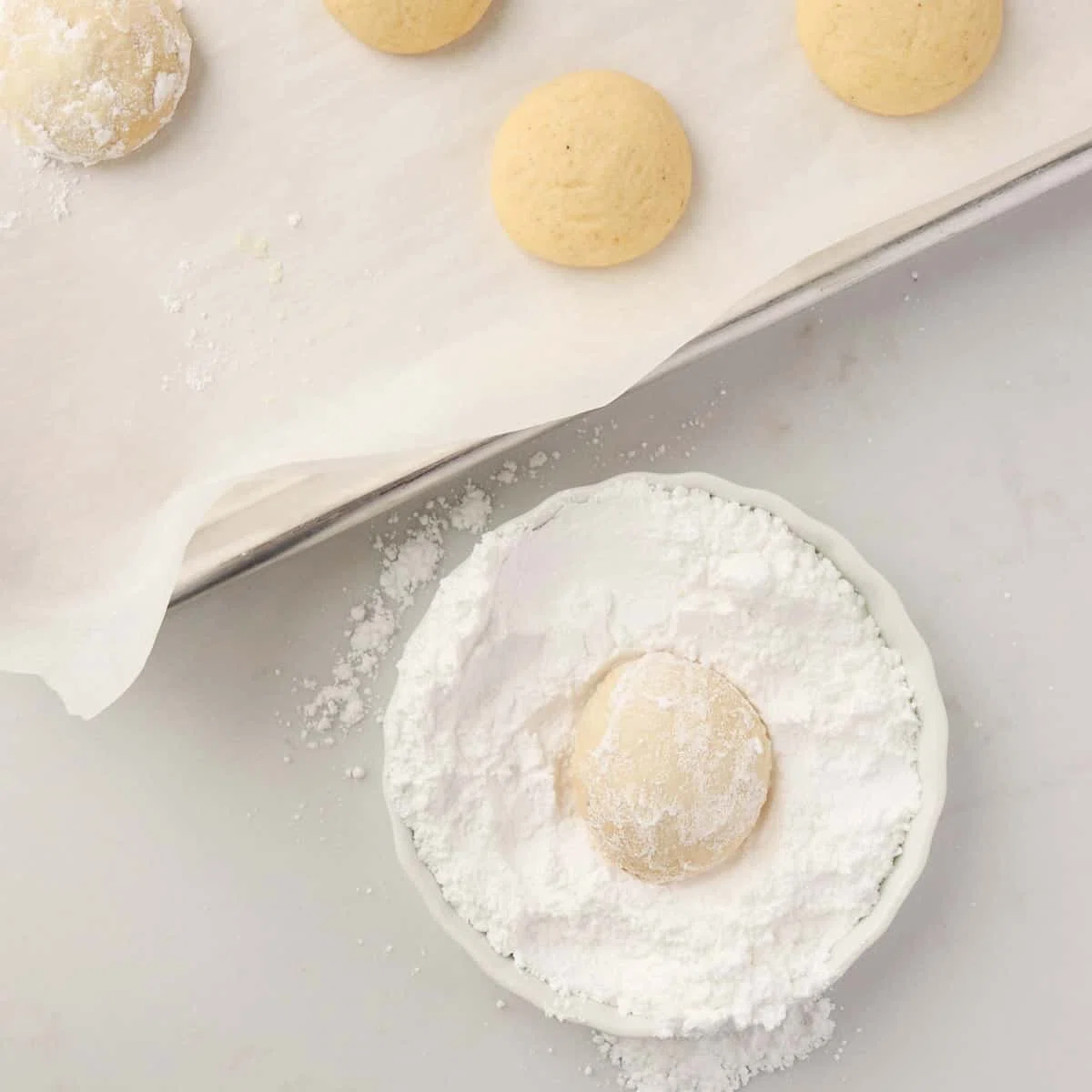 Eggnog Shortbread Cookies
