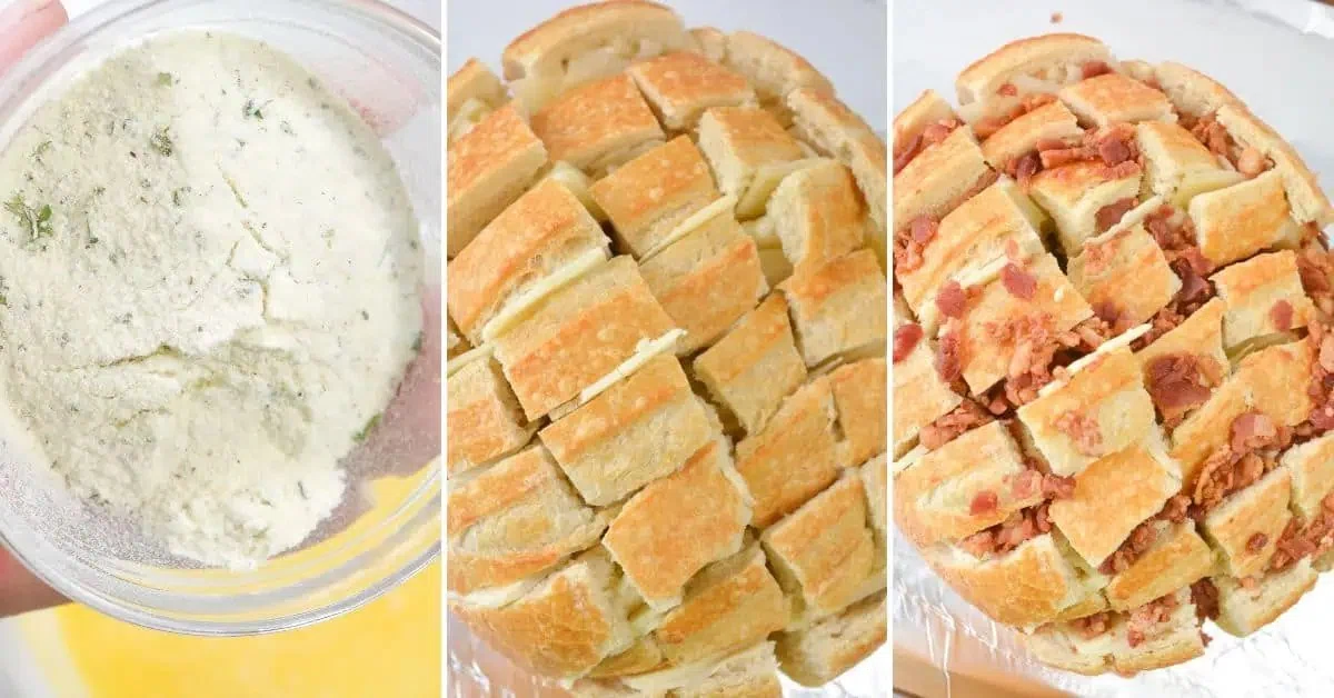 Bacon Ranch Pull Apart Bread
