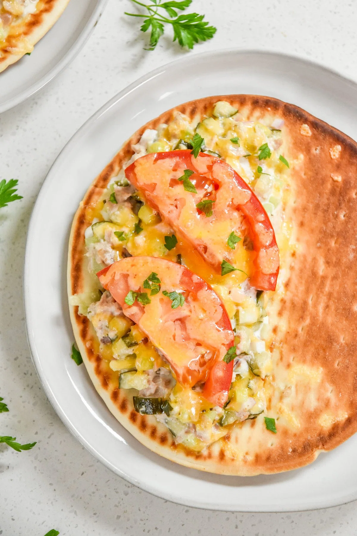Tuna Melt Pita Sandwiches