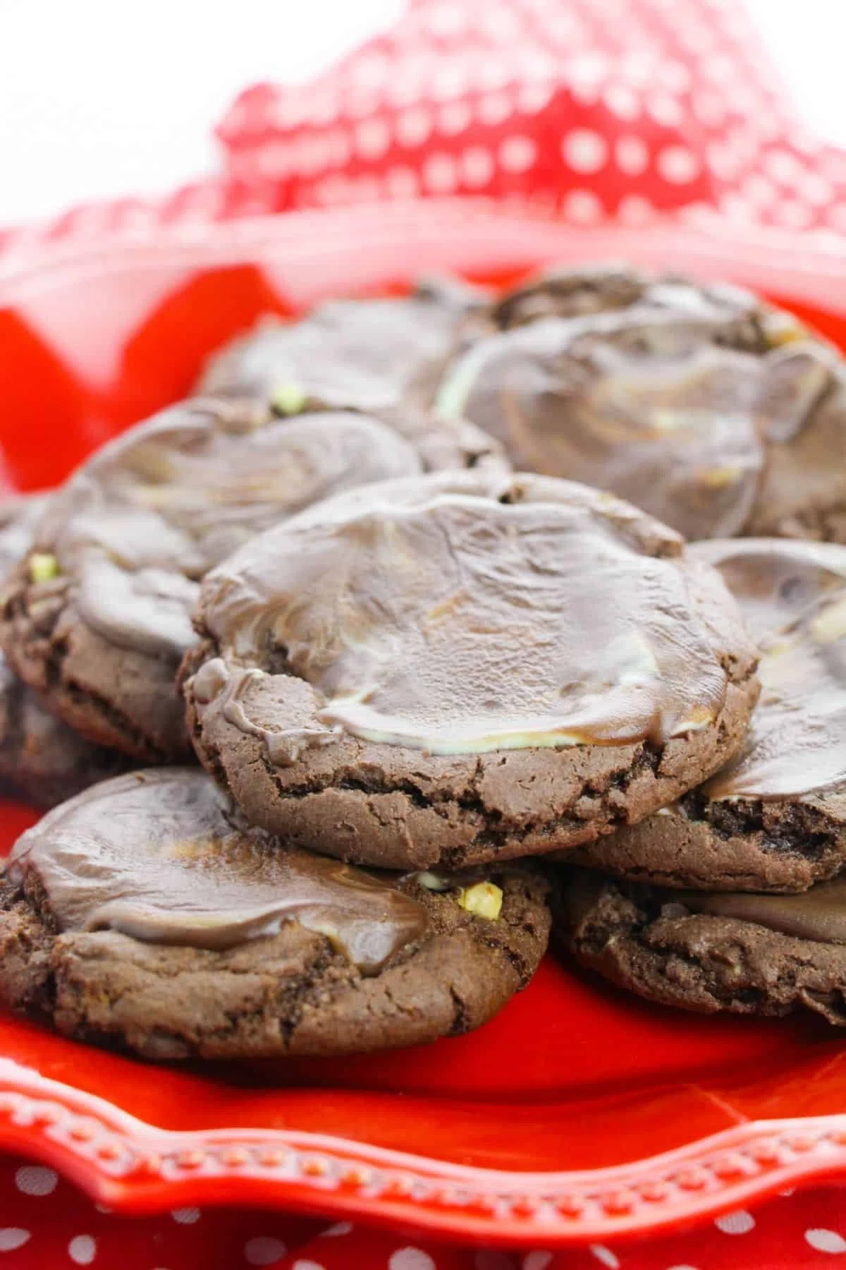 Cake Mix Mint Chip Cookies