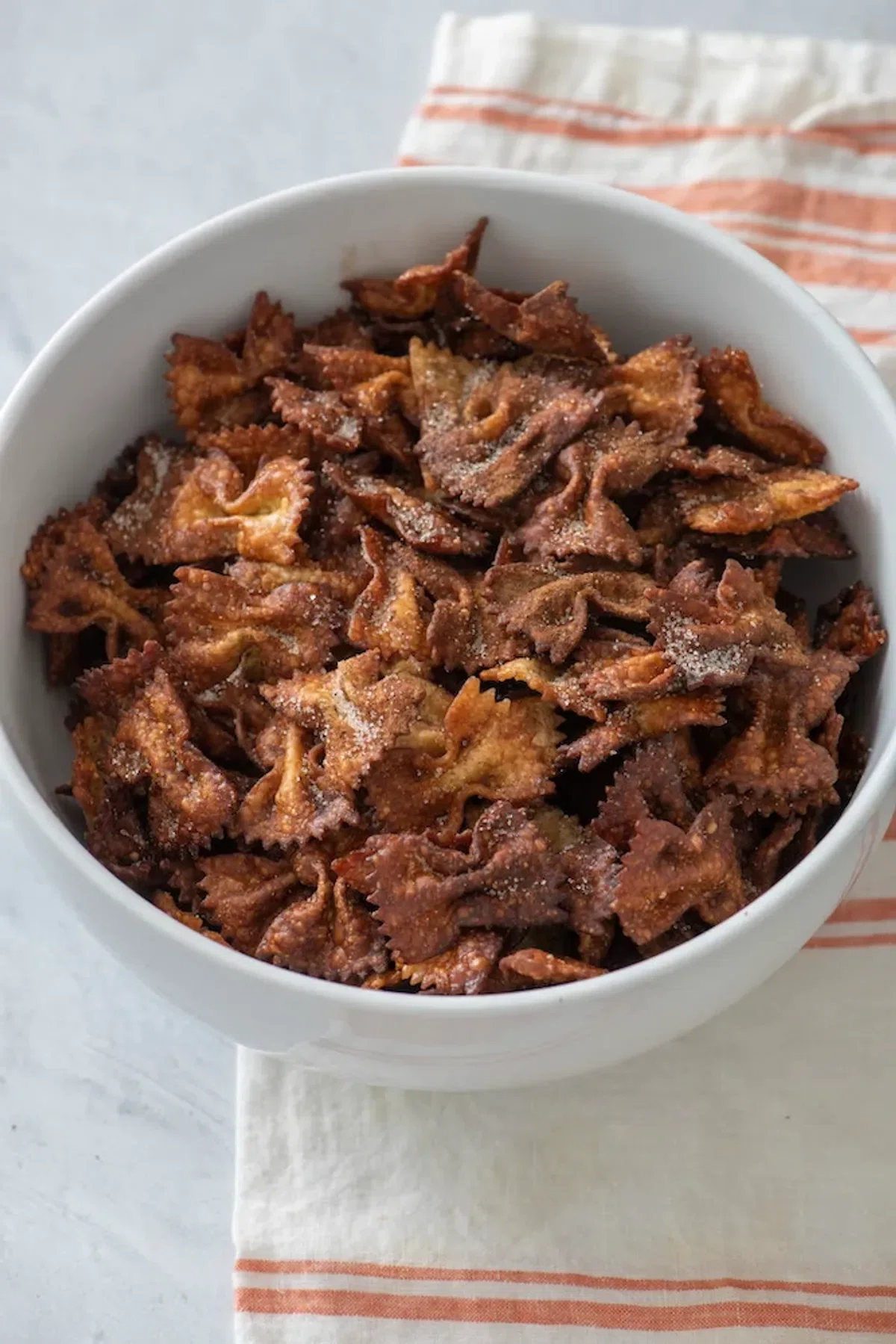 Air Fryer Churro Pasta Chips