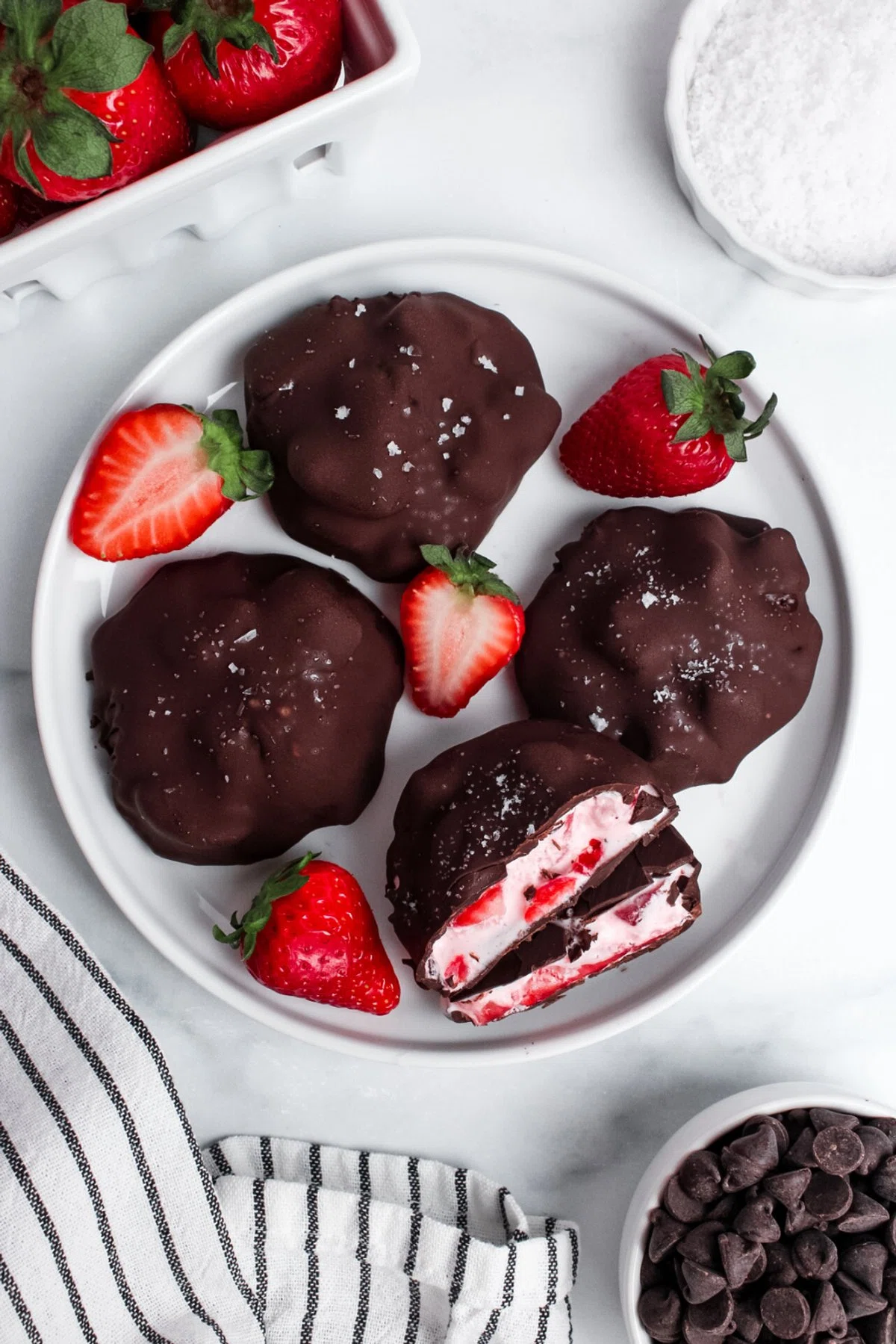Vegan Chocolate Strawberry Yogurt Clusters