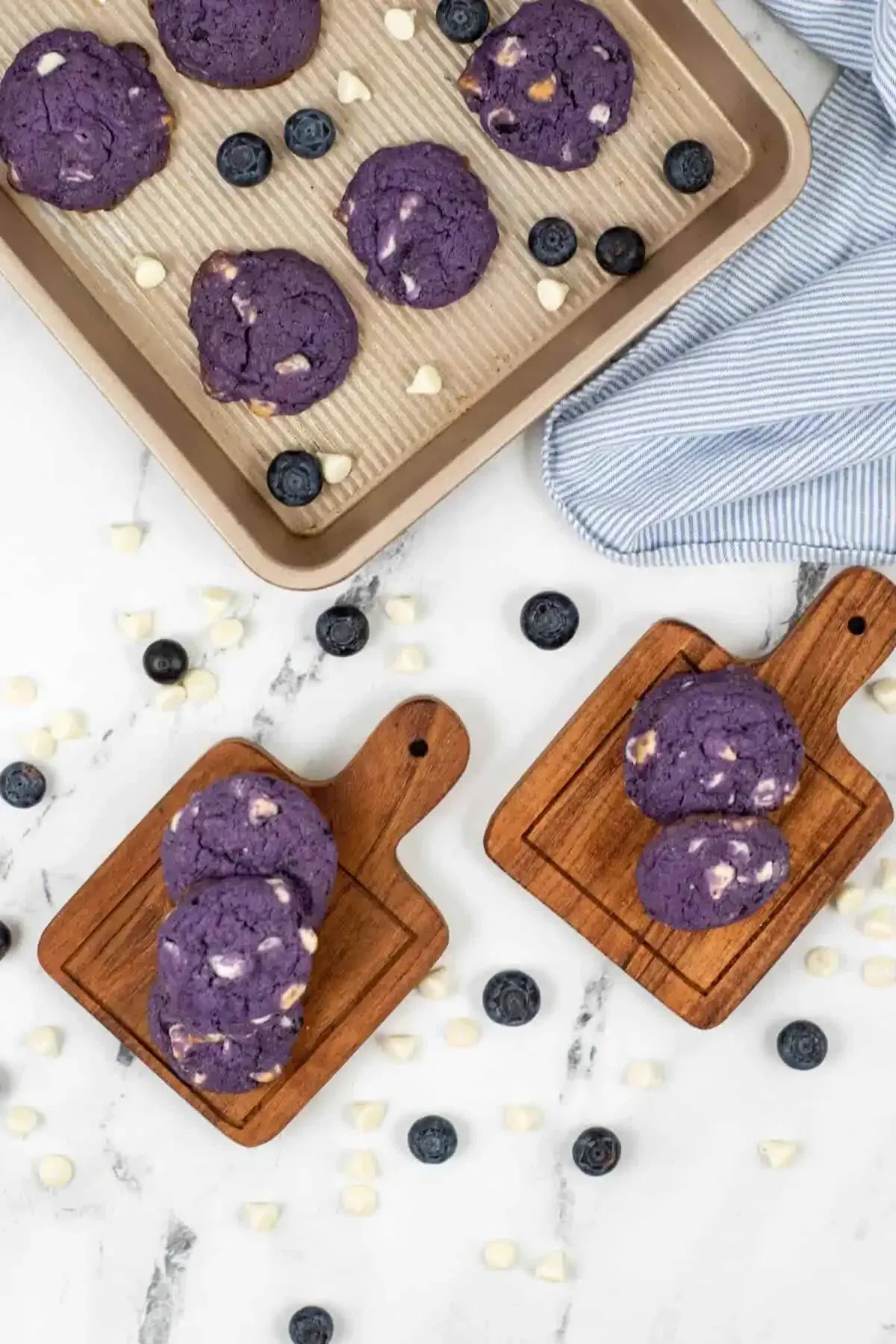 Blueberry White Chocolate Cookies