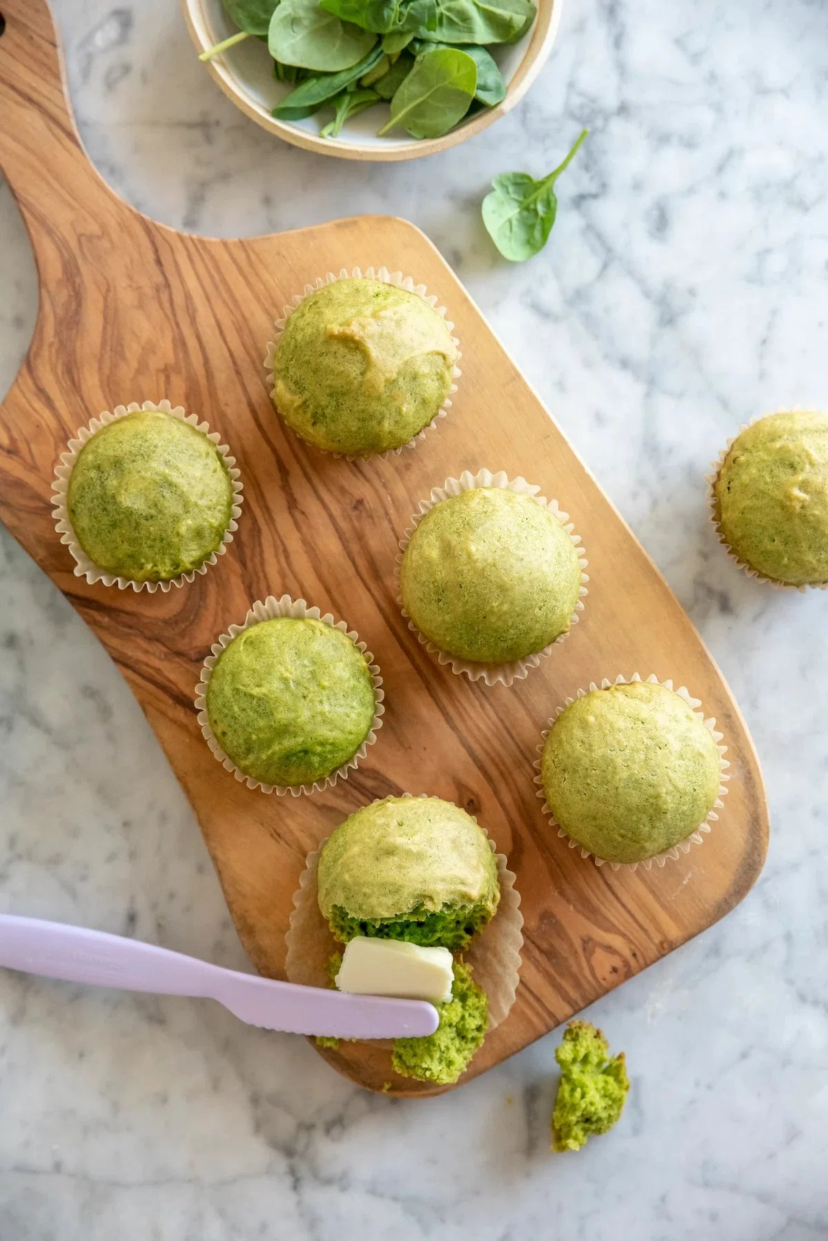 Spinach Cake Muffins