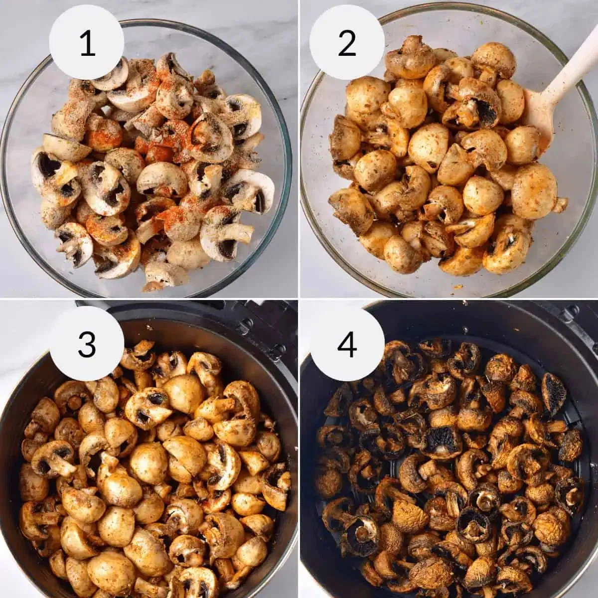Air Fryer Mushrooms