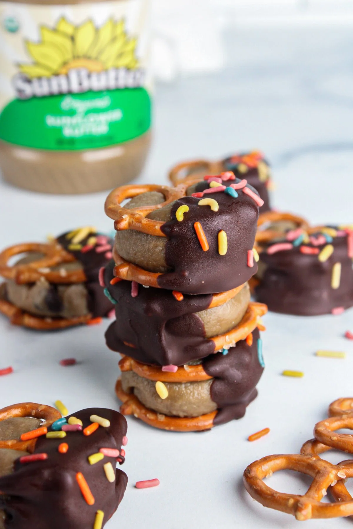 Cookie Dough Pretzel Bites