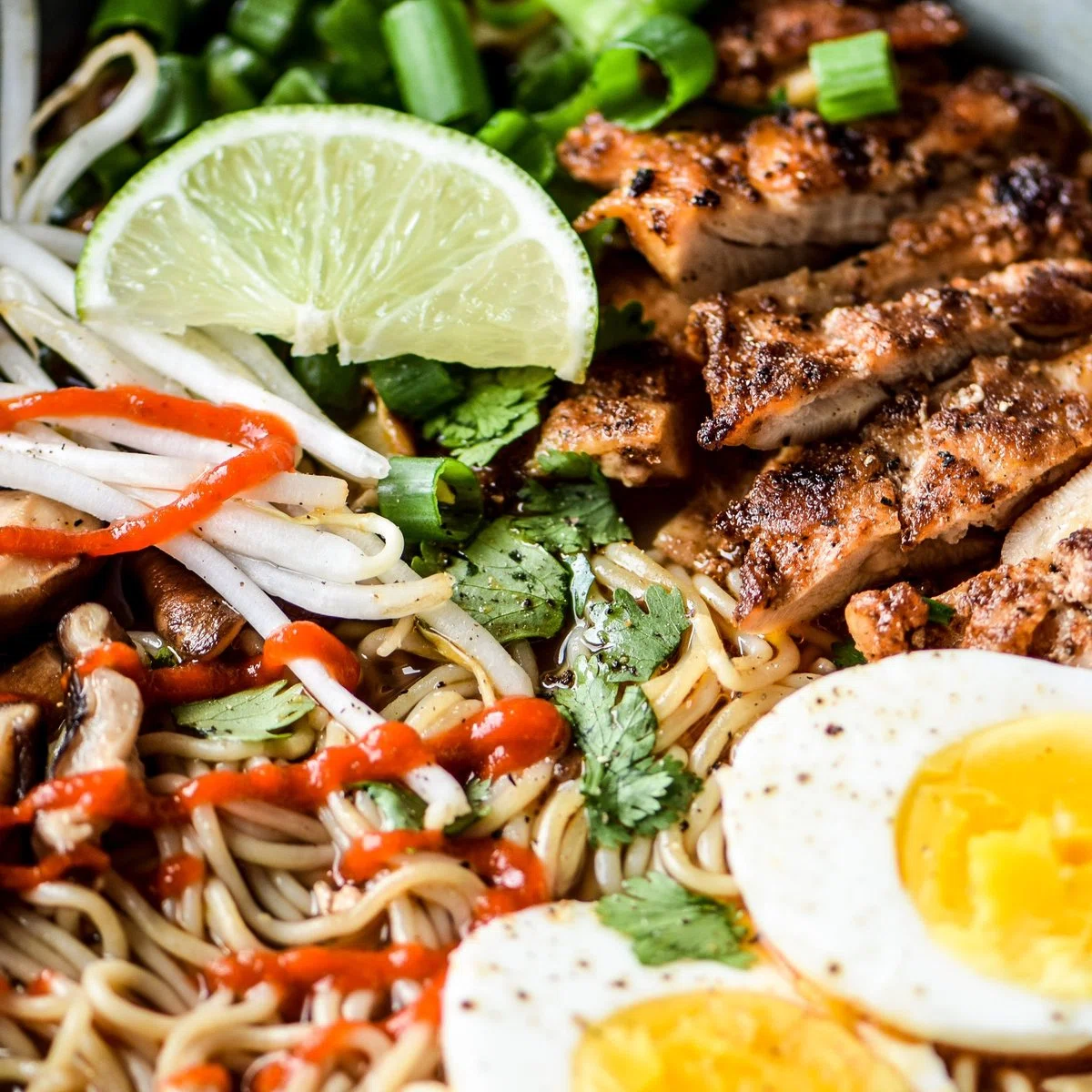 Simple Shiitake Mushroom Chicken Ramen