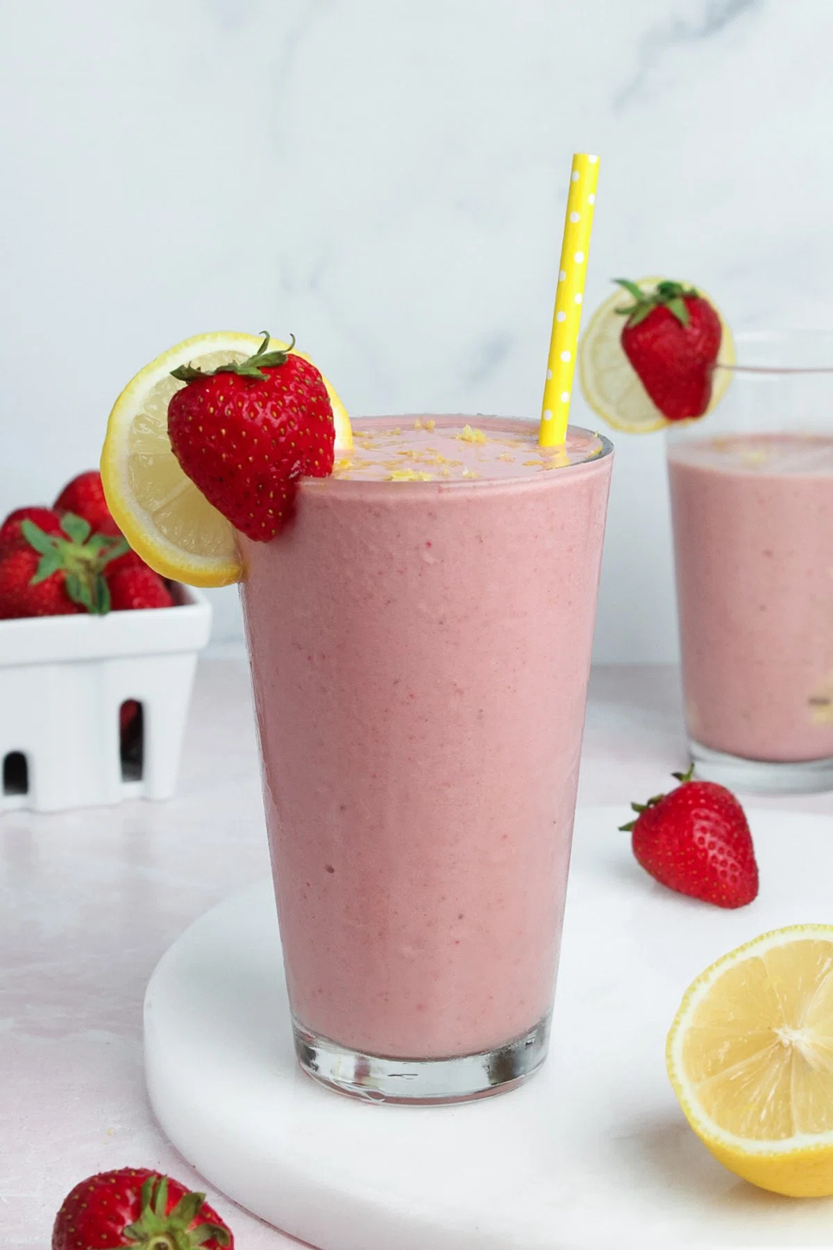 Strawberry Lemonade Protein Smoothie