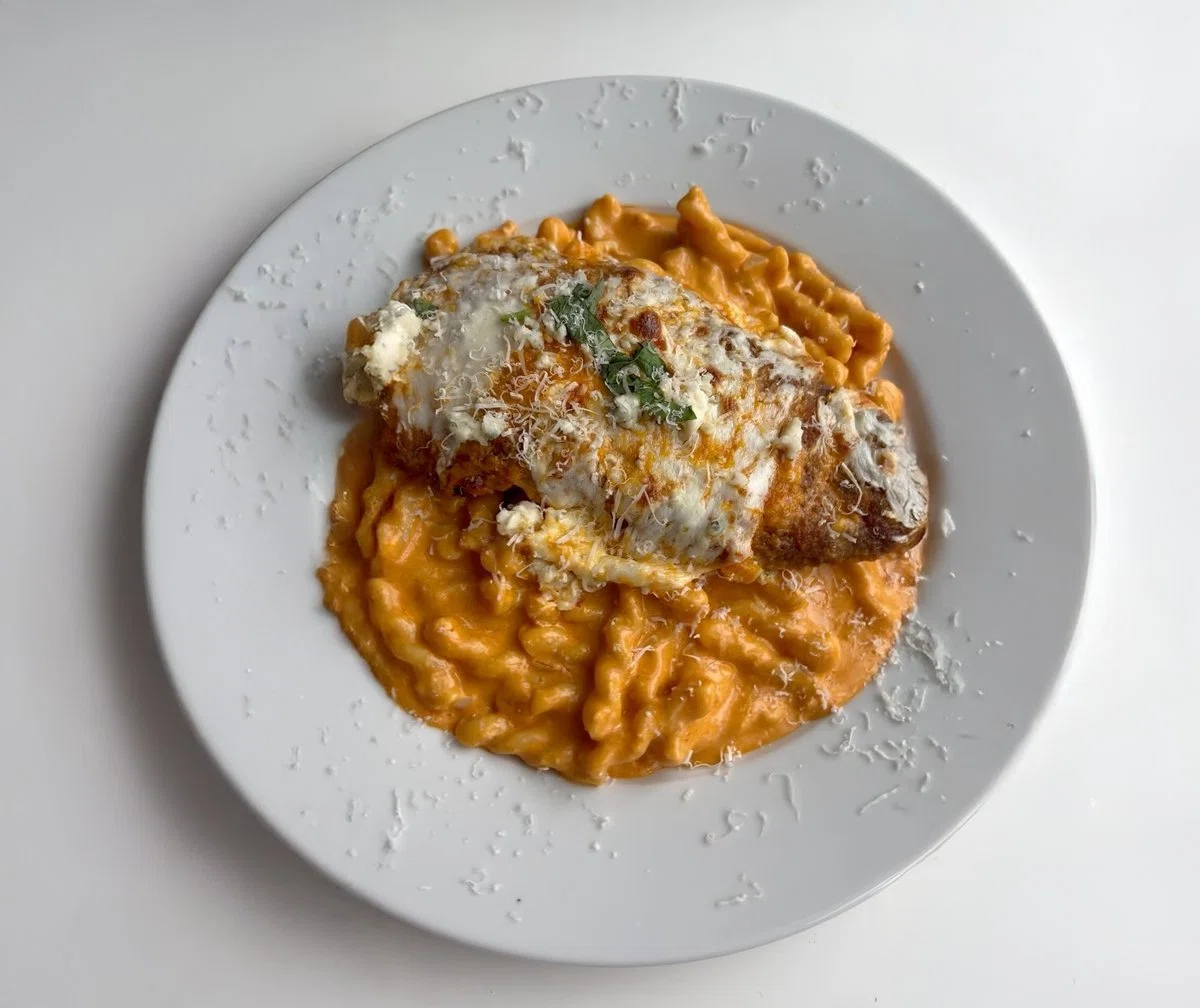 Buffalo Chicken Parm Pasta