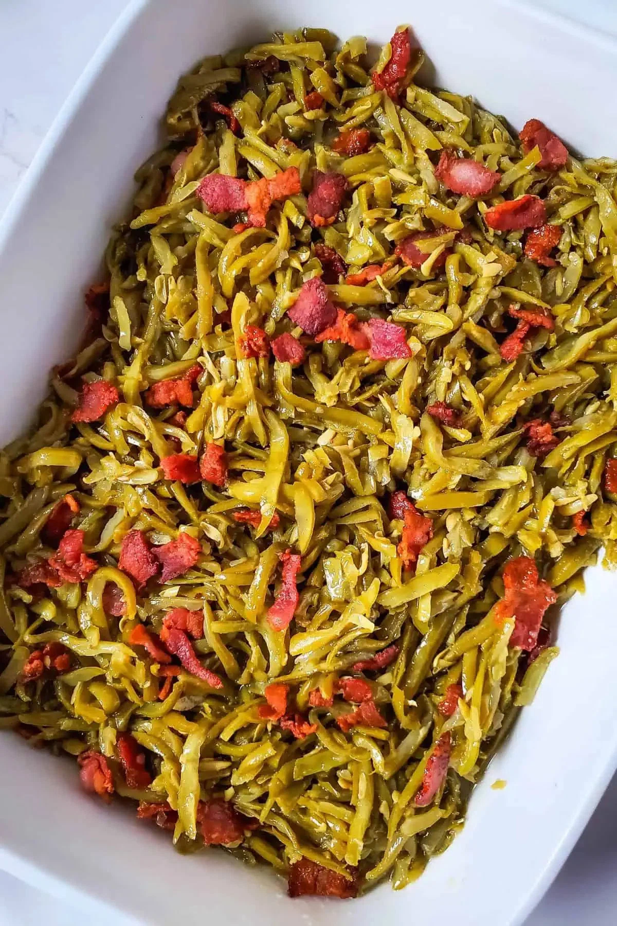 Green Beans with Bacon and Onion