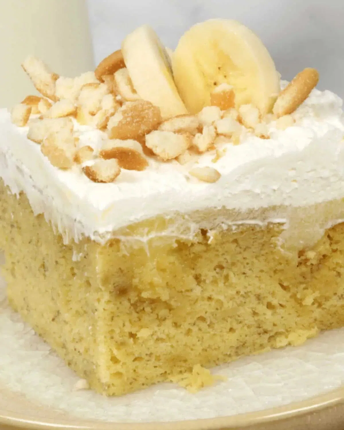 Banana Poke Cake
