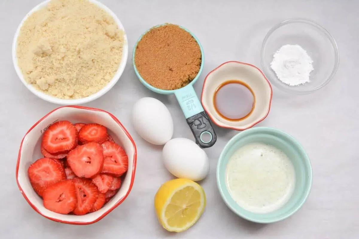 Strawberry Lemon Blondies
