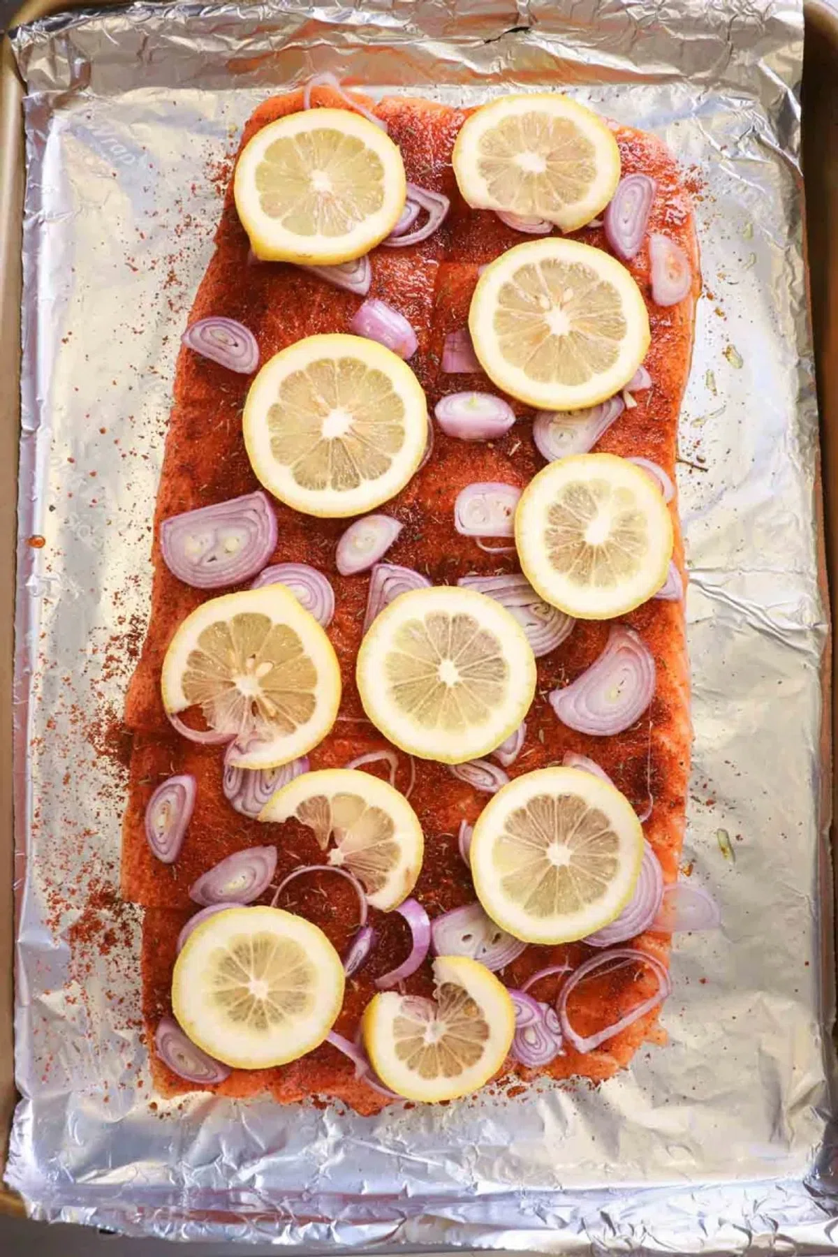 Sweet and Smoky Salmon with Shallots and Lemon