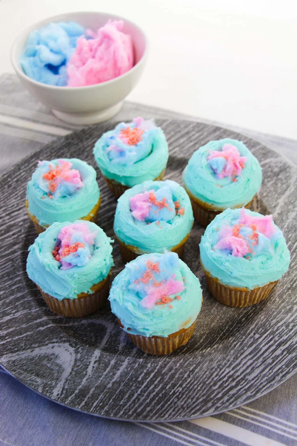 Cotton Candy Cupcakes