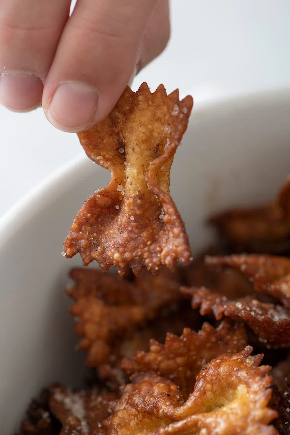 Air Fryer Churro Pasta Chips
