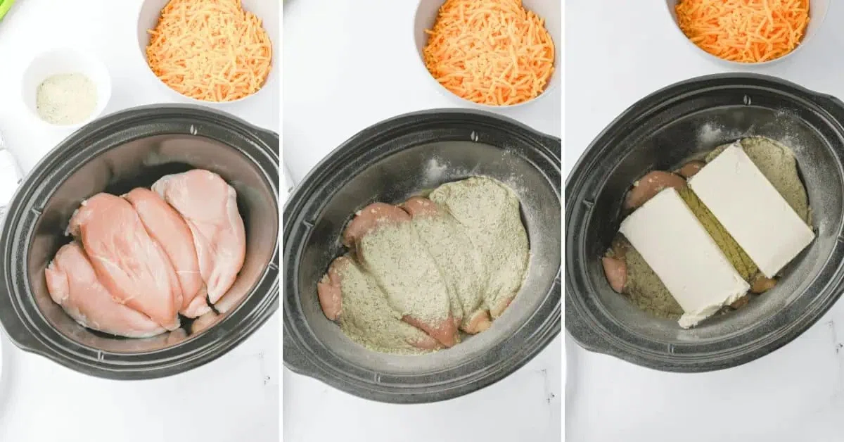 Crock Pot Cracked Chicken Sandwiches