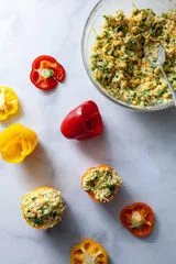 Polenta Stuffed Peppers 