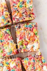 Small Batch Marshmallow Fruity Pebbles Treats