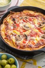 Deep Dish Cast Iron Pizza
