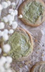 Bakery-Style Brown Butter Pistachio Latte Cookies