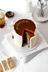 Caramel Layer Cake with Vanilla Bean German Buttercream