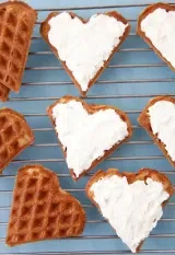 Strawberry Cream Cheese Waffle Sandwiches