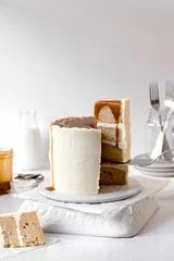 Caramel Layer Cake with Vanilla Bean German Buttercream