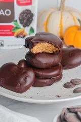 Chocolate Peanut Butter Protein Pumpkins