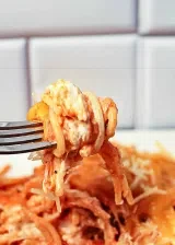 Cheesy Baked Spaghetti