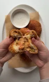 Crispy Cheeseburger Croquette Breads