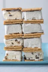 Graham Cracker Chocolate Dipped Ice Cream Sandwiches