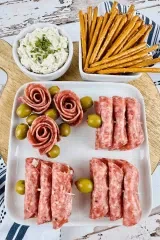 Cream Cheese Salami Roll Ups