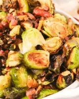 Crispy Brussel Sprouts Recipe with Prosciutto