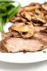 Air Fryer Ribeye Steak and Mushrooms
