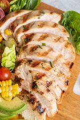 Grilled Chicken, Vegetable and Avocado Salad