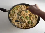 One Pot Chicken Broccoli Alfredo Pasta