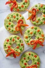 Christmas Bagel Wreaths