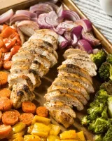 Balsamic Chicken and Vegetable Sheet Pan