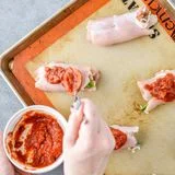 Pizza Chicken Roll Ups Meal Prep