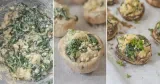 Spinach and Boursin Cheese Stuffed Mushrooms