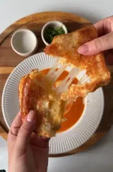 Tomato Soup with Grilled Cheese