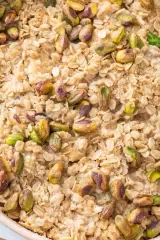 Pear and Pistachio Crisp